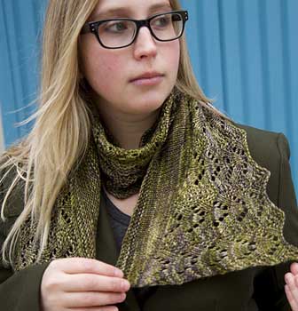 Malabrigo Arroyo Yarn pattern Tribune Scarflette