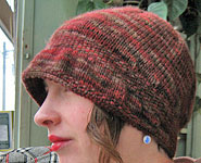 handknit hat;