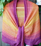 Handknit Shawl/Wrap with pattern Sandbank by Lea Viktoria