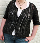 Honeybee Cardigan knit pattern by Laura Chau