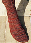 Hand-knit socks with Malabrigo Merino Sock Yarn color marte