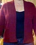 Featherweight Cardigan knit pattern by Hannah Fettig