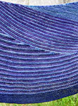 hand knit shawl/scarf with Malabrigo sock yarn color violeta africana