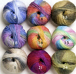 Reynolds Santana yarn color card