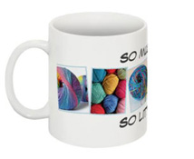 So Much Yarn-So little time Knitter's Mug left side