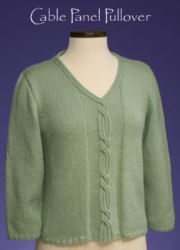 Vermont Fiber Designs Cable Panel Pullover