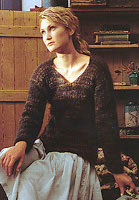 Jo Sharp Ribbed Mohair Sweater Pattern, Jo Sharp Rare Comfort Infusion Kid Mohair knitting yarn.