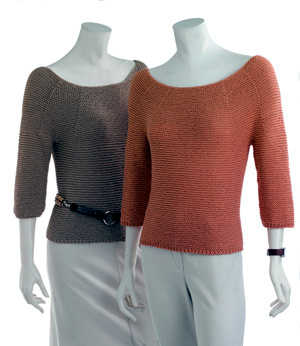 Adrienne Vittadini Allegra Knitting yarn, Adrienne Vittadini Allegra Garter Stitch Pullover Knitting pattern