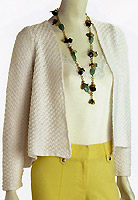 Adrienne Vittadini Dianna Box Stitch Komono Jacket knitting pattern