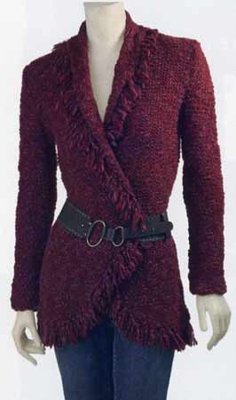 Adrienne Vittadini Nadia knitting yarn , Adrienne Vittadini Nadia Cocoon Coat knitting pattern, wool & alpaca yarn