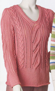 Vittadini Spring 2000 vol 14 - Miranda Openwork Cable Pullover