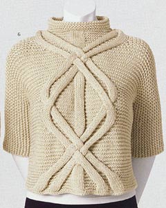 Adrienne Vittadini Spring Collection 2001 vol 16 Emma Super Cable Pullover